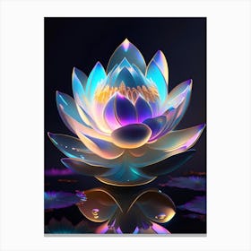 Giant Lotus Holographic 4 Canvas Print