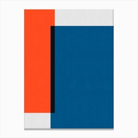 Red and blue art 5 Canvas Print