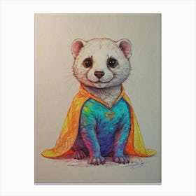 Super Ferret Canvas Print