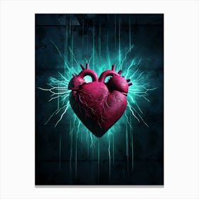 Abstract Heart Canvas Print