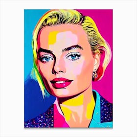 Margot Robbie Pop Movies Art Movies Canvas Print