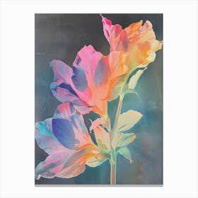 Iridescent Flower Coral Bells Canvas Print