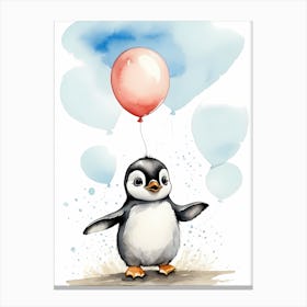 Adorable Chibi Baby Penguin (9) Canvas Print