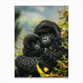 Rwanda Mountain Gorillas Canvas Print