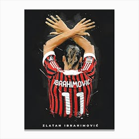 Ibrahimovic Football Canvas Print