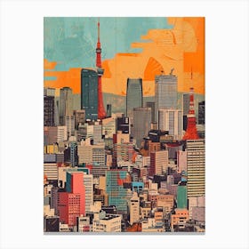 Kitsch 1980s Tokyo Collage 1 Canvas Print
