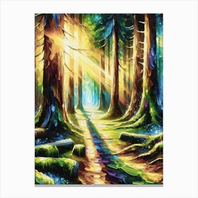 Enchanted Forst Path 1 Canvas Print