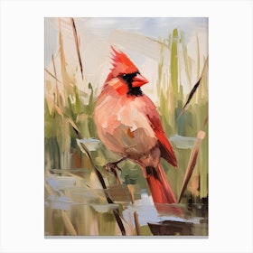 Bird Painting Northern Cardinal 3 Canvas Print