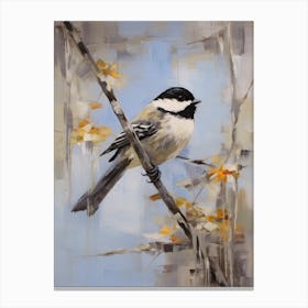 Bird Painting Carolina Chickadee 3 Canvas Print