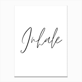 Inhale Canvas Print