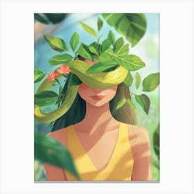 Eve In The Jungle Canvas Print