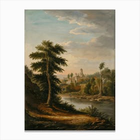 Village By The River Canvas Print