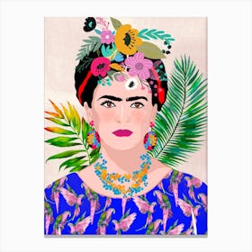 Frida Kahlo Joyful Colors Canvas Print