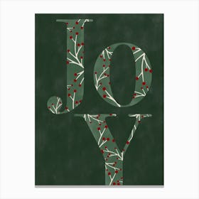 Joy Christmas Art No.1 Canvas Print