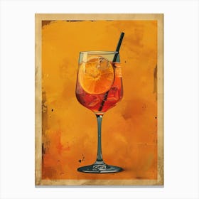 Aperol Spritz Art Print 23 Canvas Print