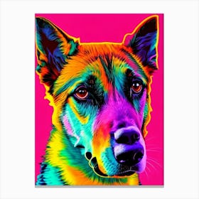 German Shepherd Andy Warhol Style dog Canvas Print