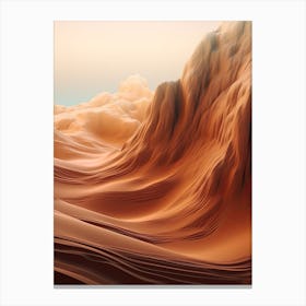 Dune Flat Sands Canvas Print