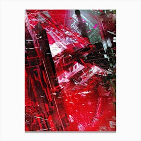 Abstract Red Canvas Print