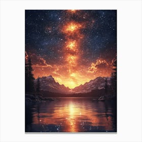 Night Sky With Stars 4 Canvas Print