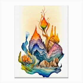 Mountain Of Fire Canvas Print