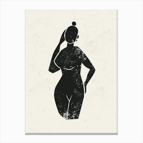 Female Silhouette 1 Canvas Print