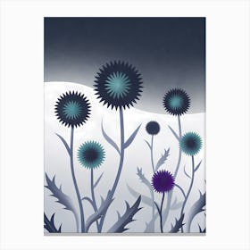 Thistle Flower Canvas Print