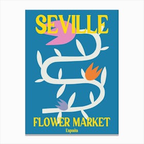 Seville Flower Market Canvas Print
