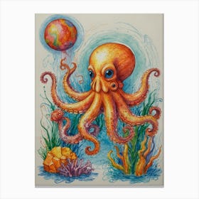 Octopus 63 Canvas Print