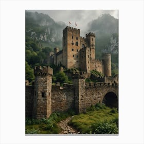 Castle In The Mountains 1 Canvas Print