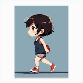 Cute Anime Girl Canvas Print