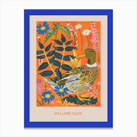 Spring Birds Poster Mallard Duck 4 Canvas Print