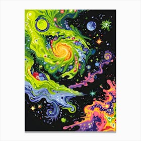 Galaxy Painting Canvas Print