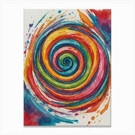 Spiral Painting Canvas Print