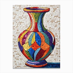 Mosaic Vase 2 Canvas Print