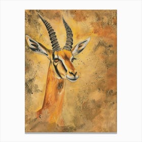 Antelope Pastel Watercolour 3 Stampe su tela