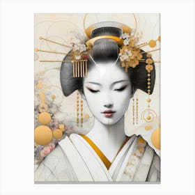 Creative Geisha Illustration 92 Canvas Print