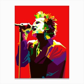 Scott Weiland Singer Stone Temple Pilots Pop Art WPAP Canvas Print