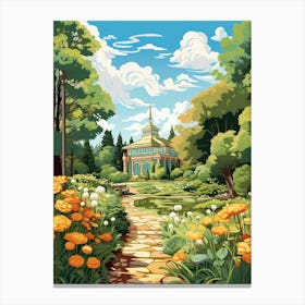 Denver Botanic Gardens Usa Illustration Canvas Print