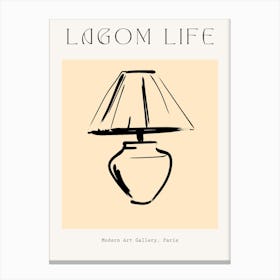 Bohemian Lagom Life Canvas Print