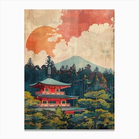 Mount Koya In Koyasan Mid Century Modern 3 Canvas Print