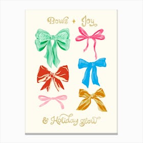 Bows And Bows Canvas Print