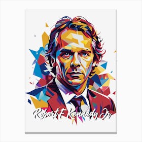 Robert F Kennedy Jr in WPAP Pop Art Canvas Print