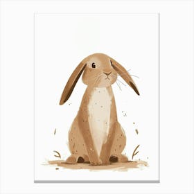 Beveren Rabbit Nursery Illustration 1 Canvas Print