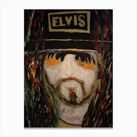 Rob Zombie  Elvis hat Canvas Print