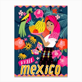 Visit Mexico Canvas Print