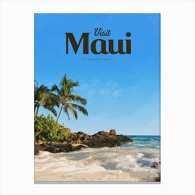 Visit Maui Canvas Print