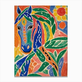 Horse In The Sun Style Henri Matisse Canvas Print