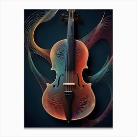 Abstract Violin Canvas Print