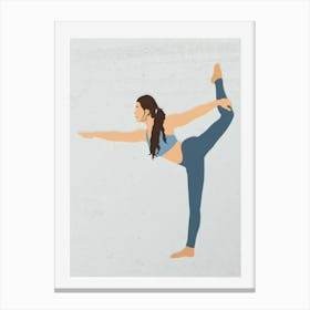 Yoga faceless pose Canvas Print