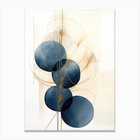 'Blue And Gold' 1 Canvas Print